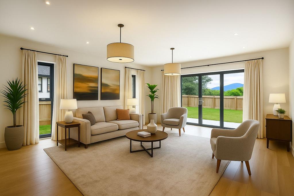 Virtual furniture lounge