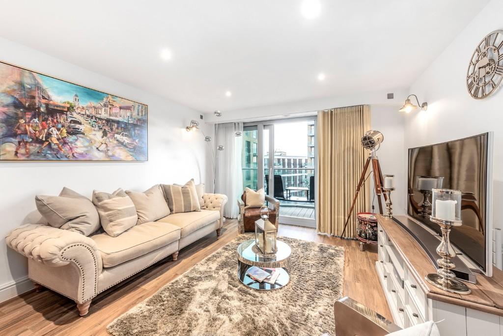 Living area and access to balcony