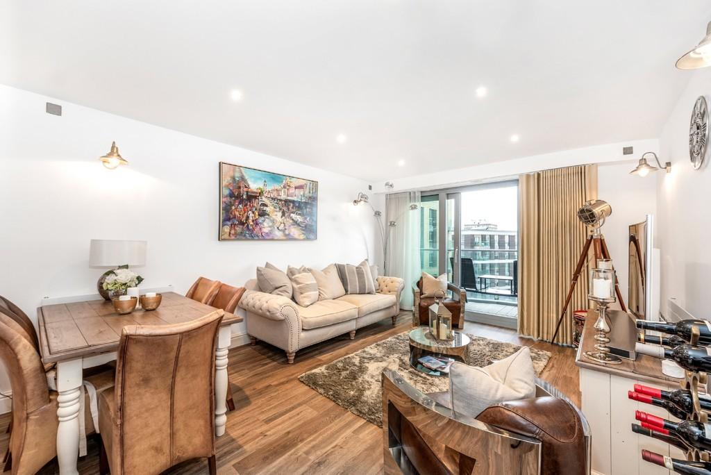 Living area and access to balcony