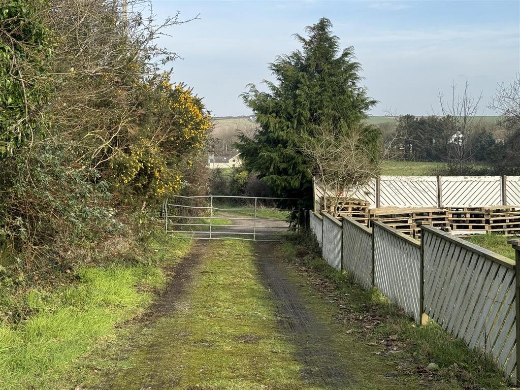 Entrance to Potential Development Land