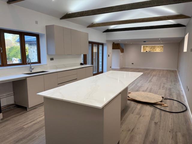Open plan sitting/dining room/kitchen