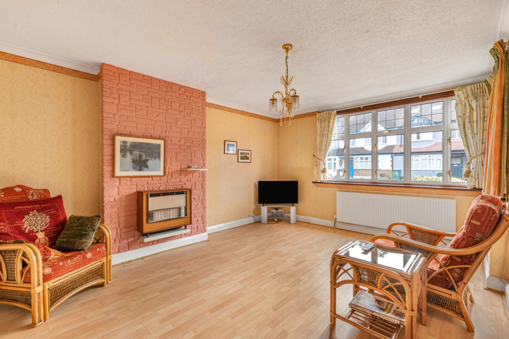 Living room, fireplace