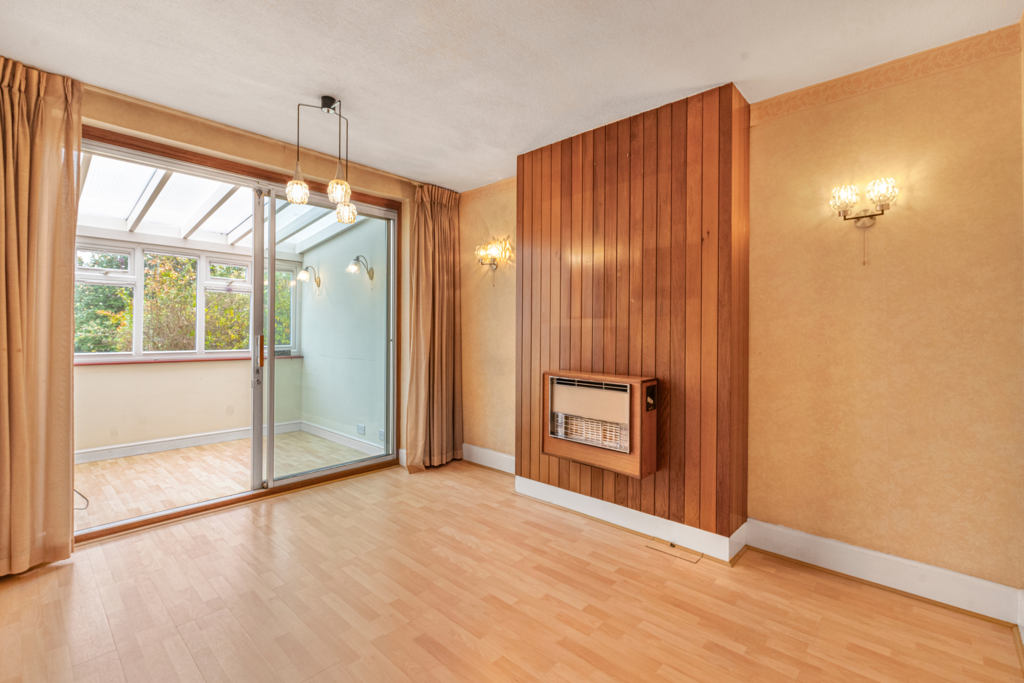 Living room, fireplace