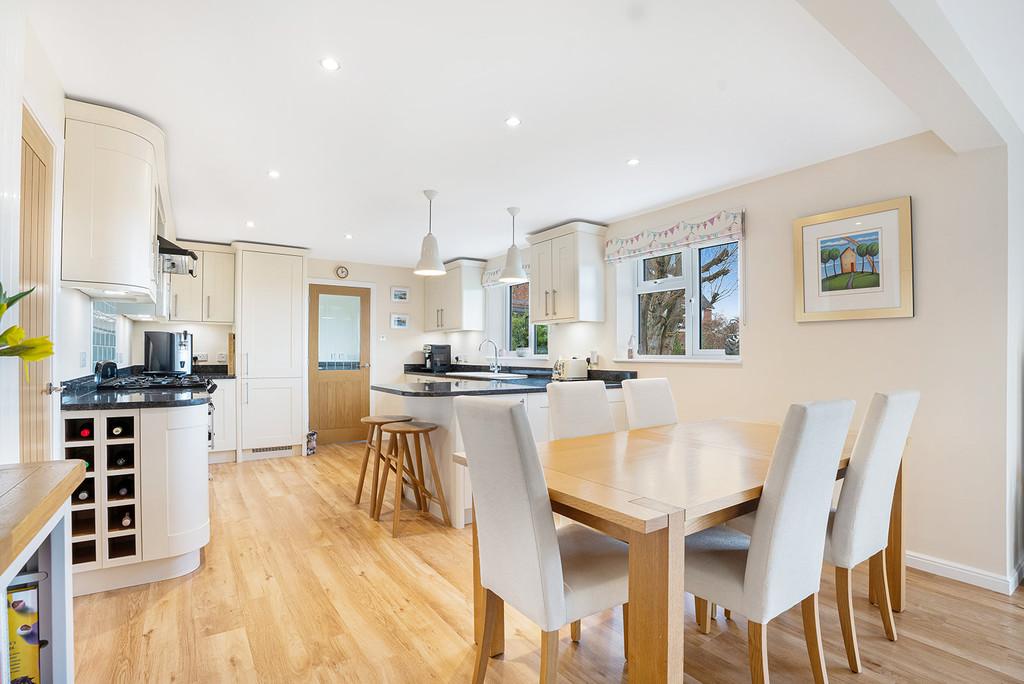 Dining area and kitchen