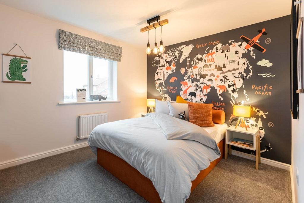 The main bedroom is complete with a dressing...