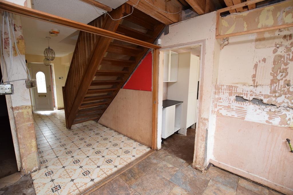 Original kitchen to hallway