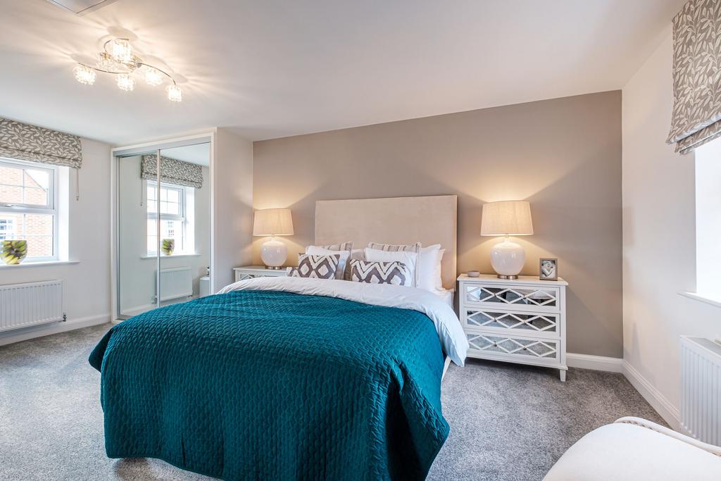 Hurst main bedroom with dual-aspect windows