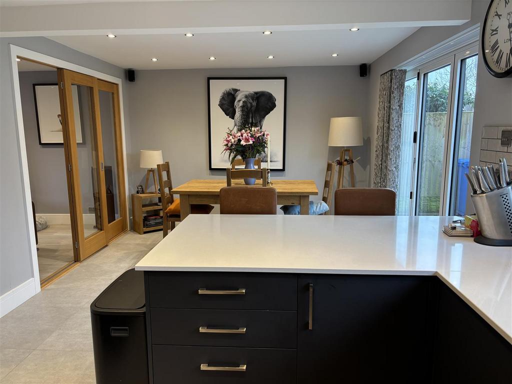 Open plan kitchen dining room