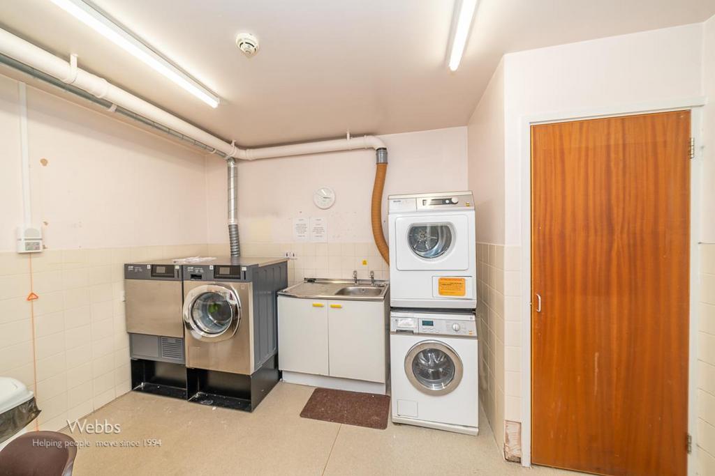 Communal laundry room