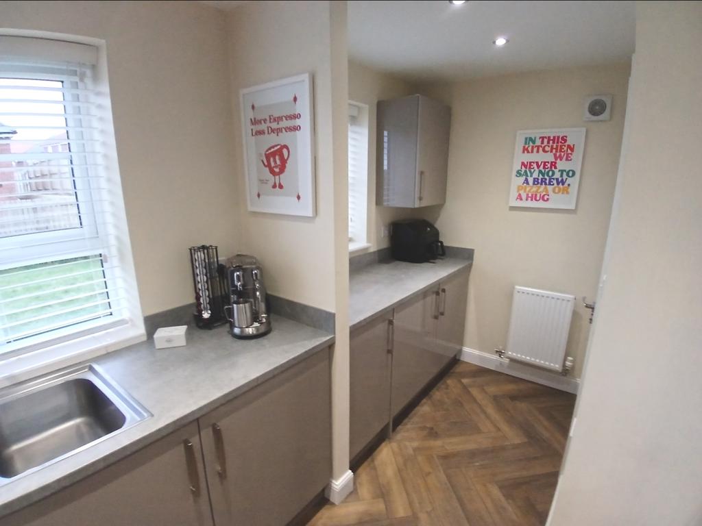 Kitchen and utility area