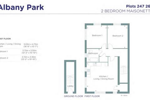 2 bedroom maisonette for sale, Linnet Way, Church Crookham