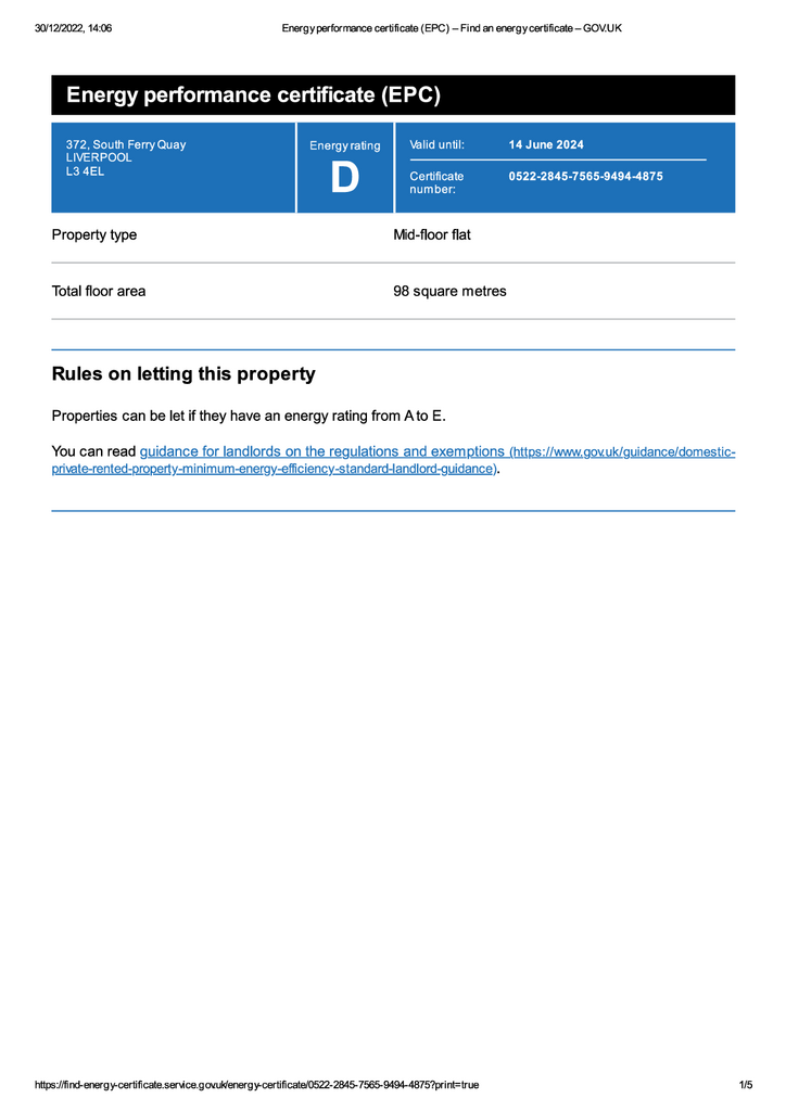 EPC Certificate