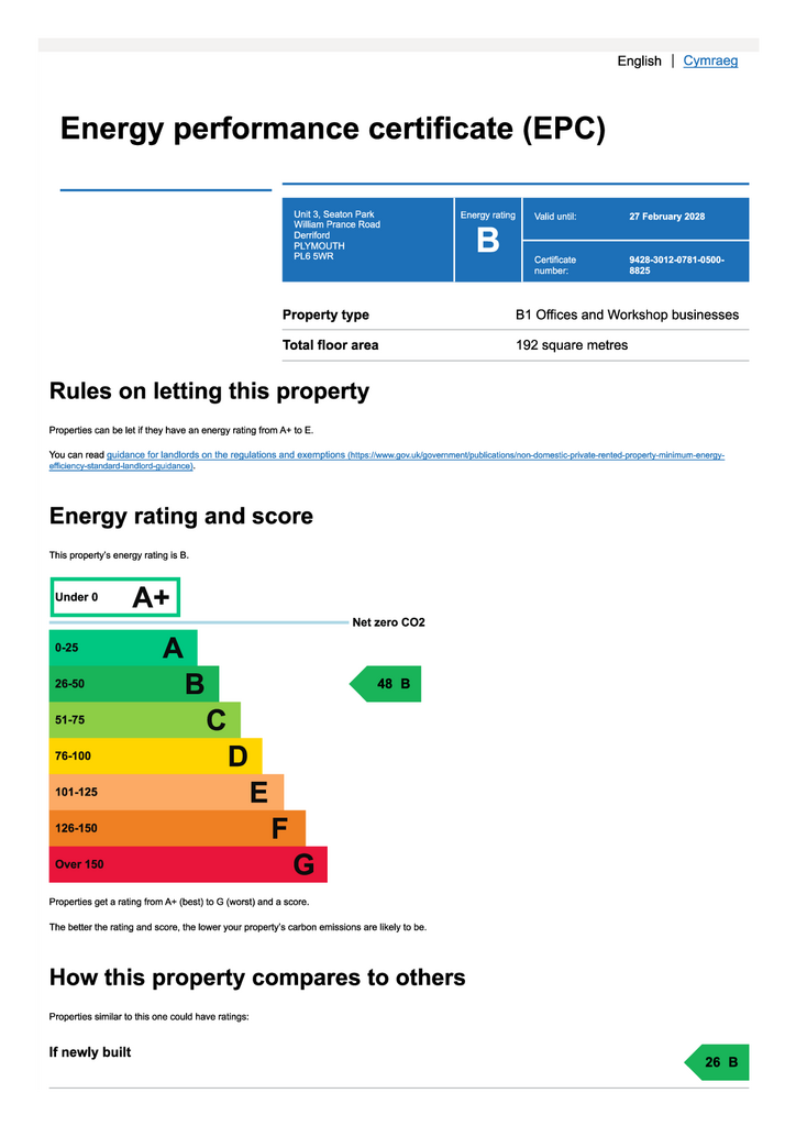 EPC Certificate