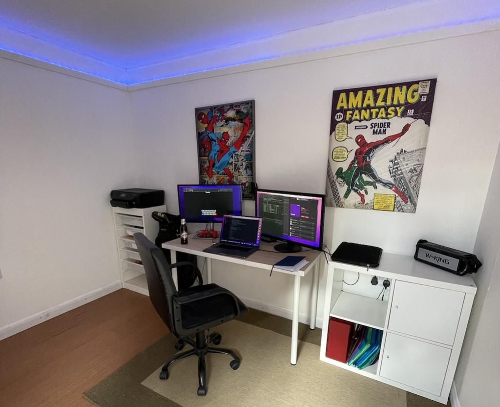 Home Office behind store garage
