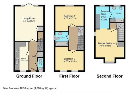 3 bedroom townhouse for sale, Chillerton Way, Wingate, Durham, TS28 5DY