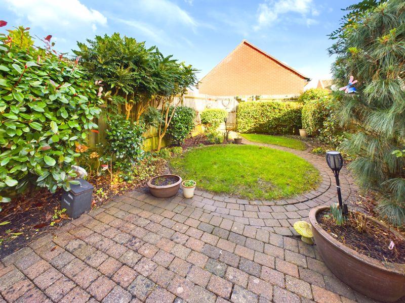 Landscaped rear...