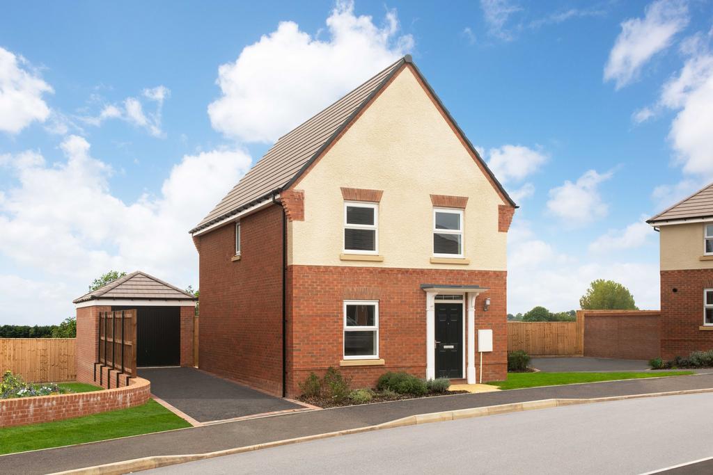 External view of detached modern home