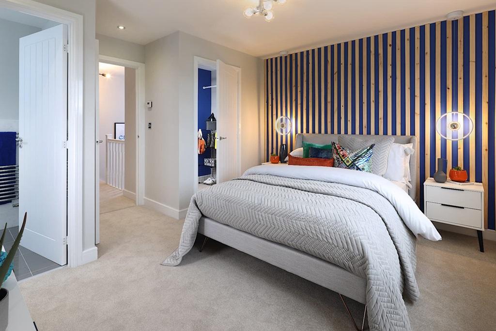 The generous bedroom 1 with walk-in wardrobe...