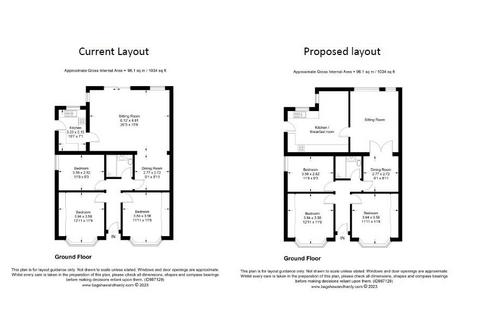3 bedroom detached bungalow for sale, SCHOOL LANE, FETCHAM, KT22