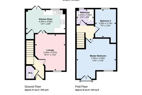 2 bedroom terraced house for sale, Brass Thill Way, Westoe Crown Village, South Shields, Tyne and Wear, NE33 3GD