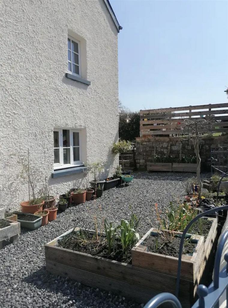 Rear courtyard and patio