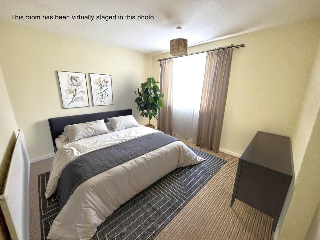 Virtually Staged Bedroom