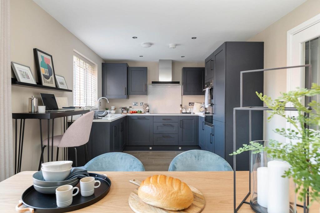 Cook and dine in the open plan kitchen/dining area