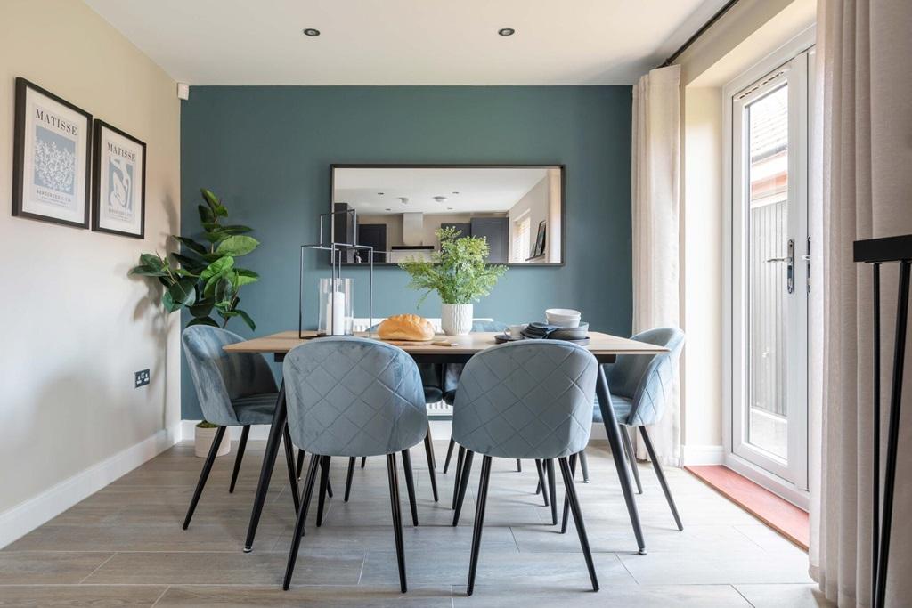 The dining area is perfect for entertaining...