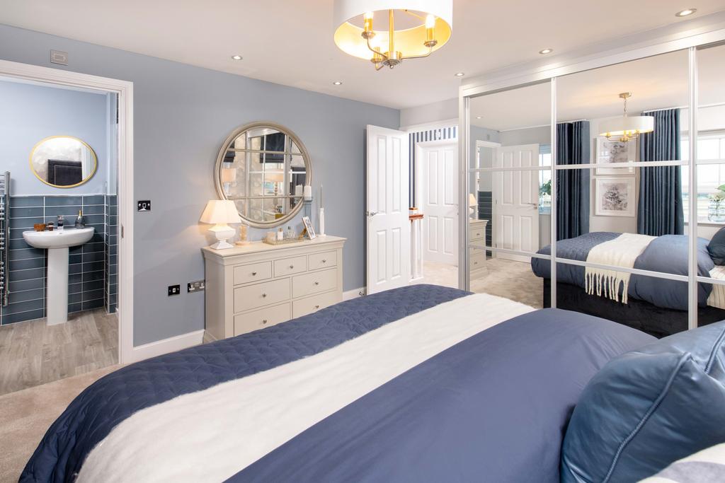 Internal view of a bedroom in a Radleigh house...