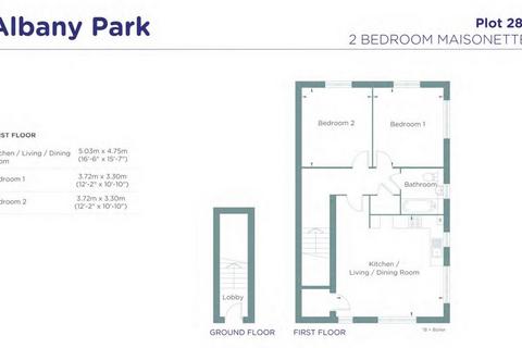 2 bedroom maisonette for sale, Linnet Way, Church Crookham