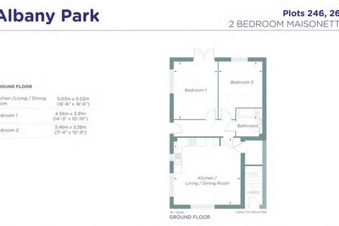 2 bedroom maisonette for sale, Linnet Way, Church Crookham