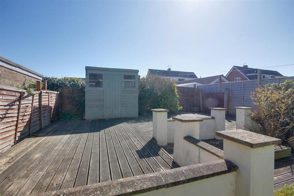 Decked patio