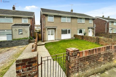 3 bedroom semi-detached house for sale, Ffordd Yr Eglwys, North Cornelly, Bridgend County. CF33 4NS