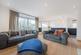 Open plan living room/kitchen
