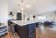 Open plan living room/kitchen