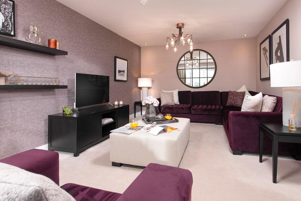 You can fit in 2 sofas, or a large corner suite...