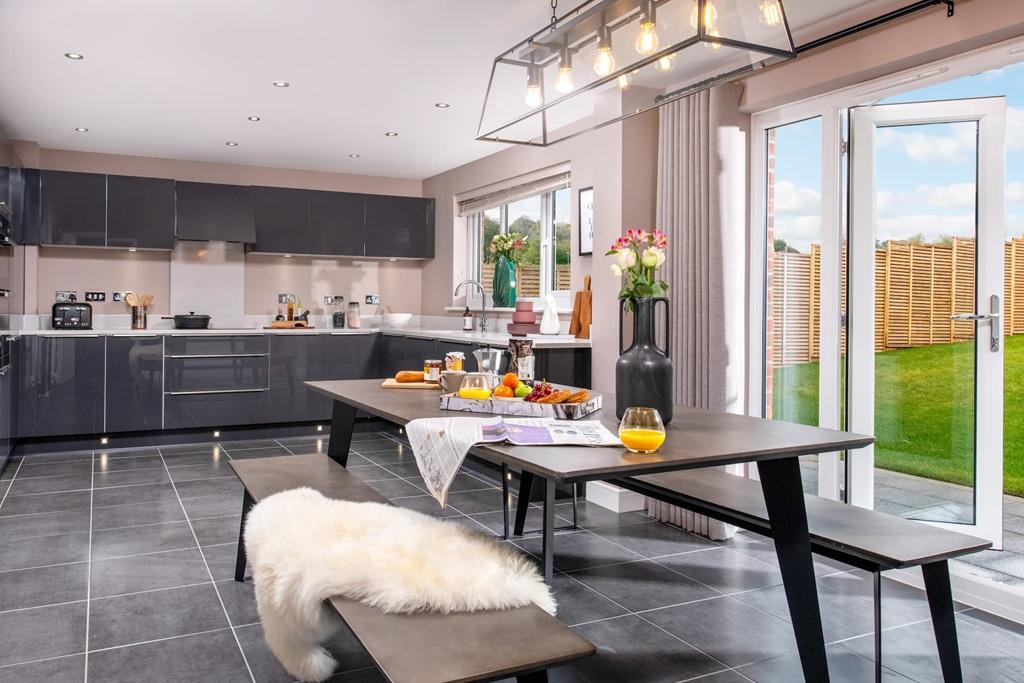With room for a large dining table and garden...