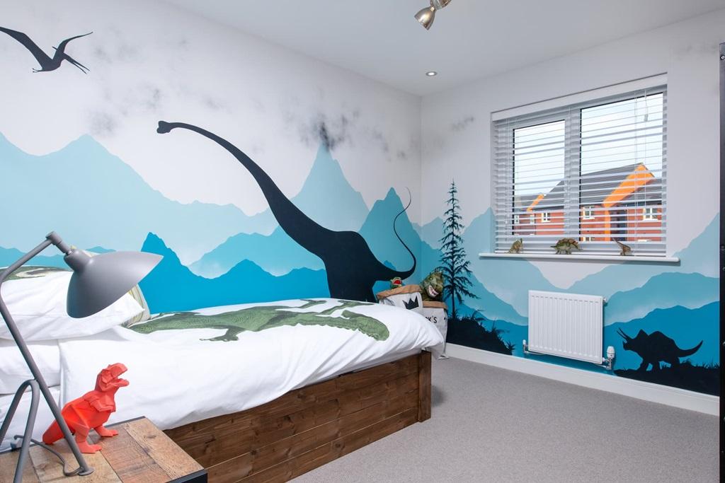 The home is designed to give space for the...