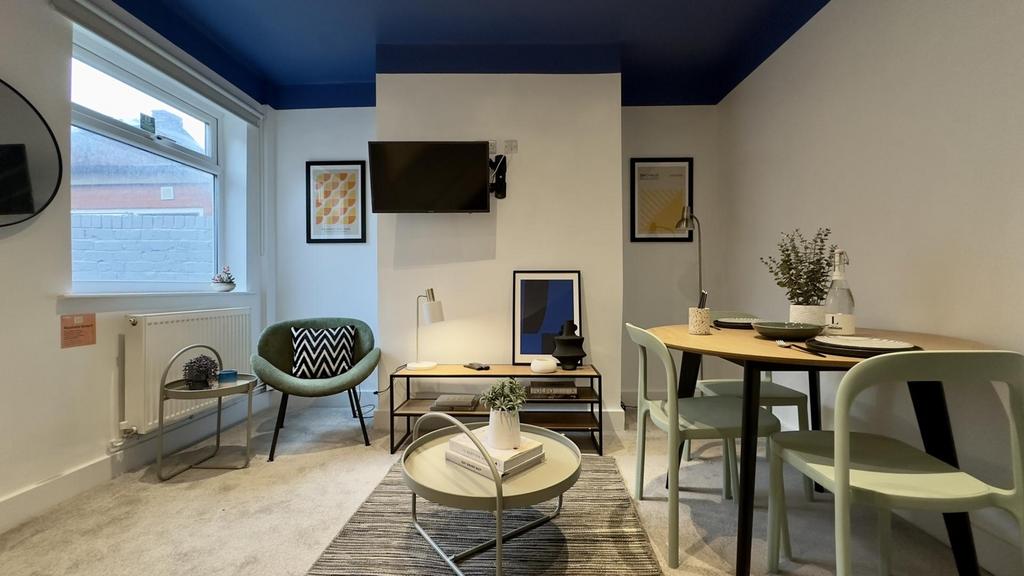 A stylish and inviting large modern living room...