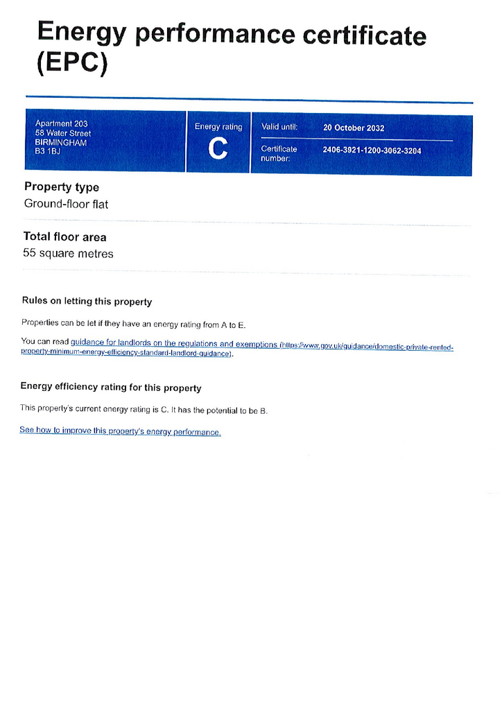 EPC Certificate