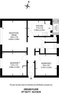 2 bedroom flat for sale, Hogarth House, Bentons Lane, London, SE27