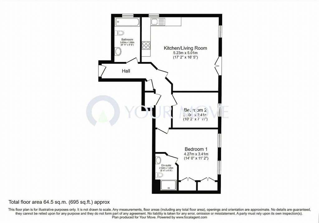2 Bed 2 Bath