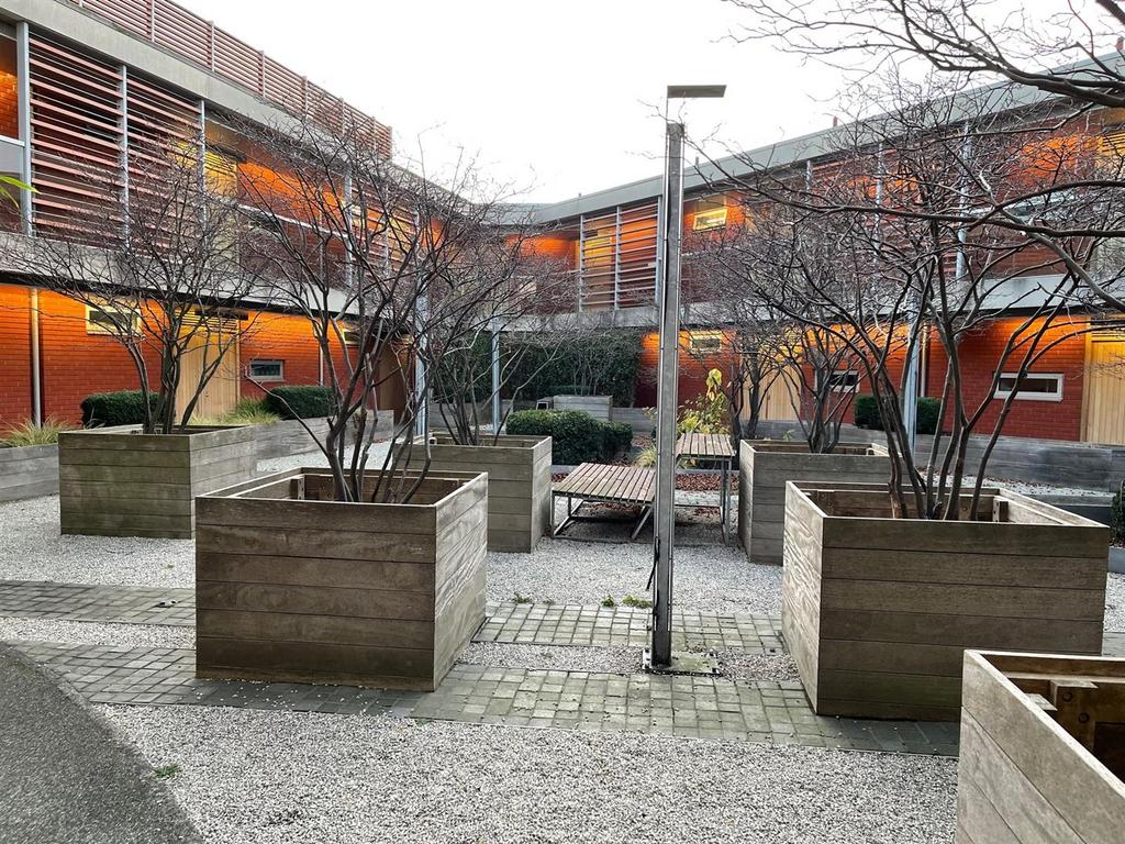 Outside