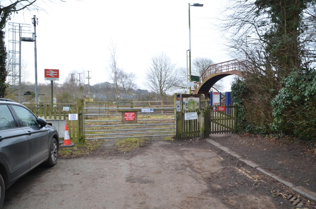Brampton station entrance gate