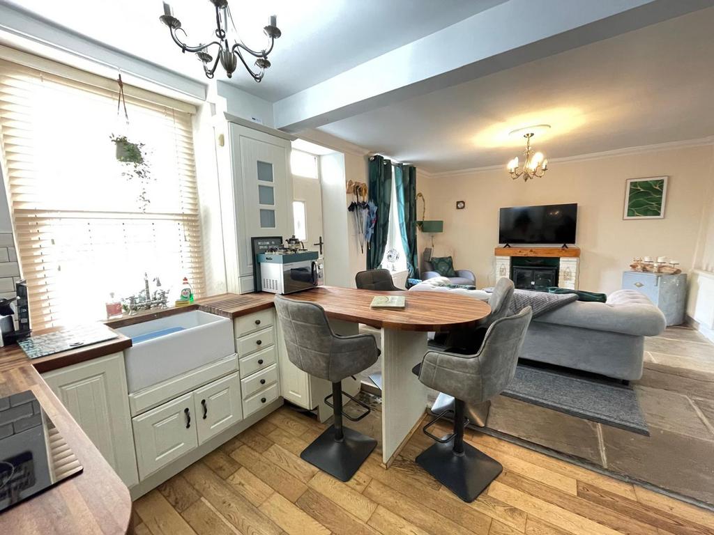 Open plan living dining kitchen