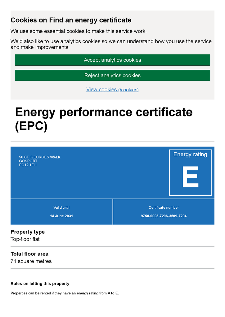 EPC Certificate
