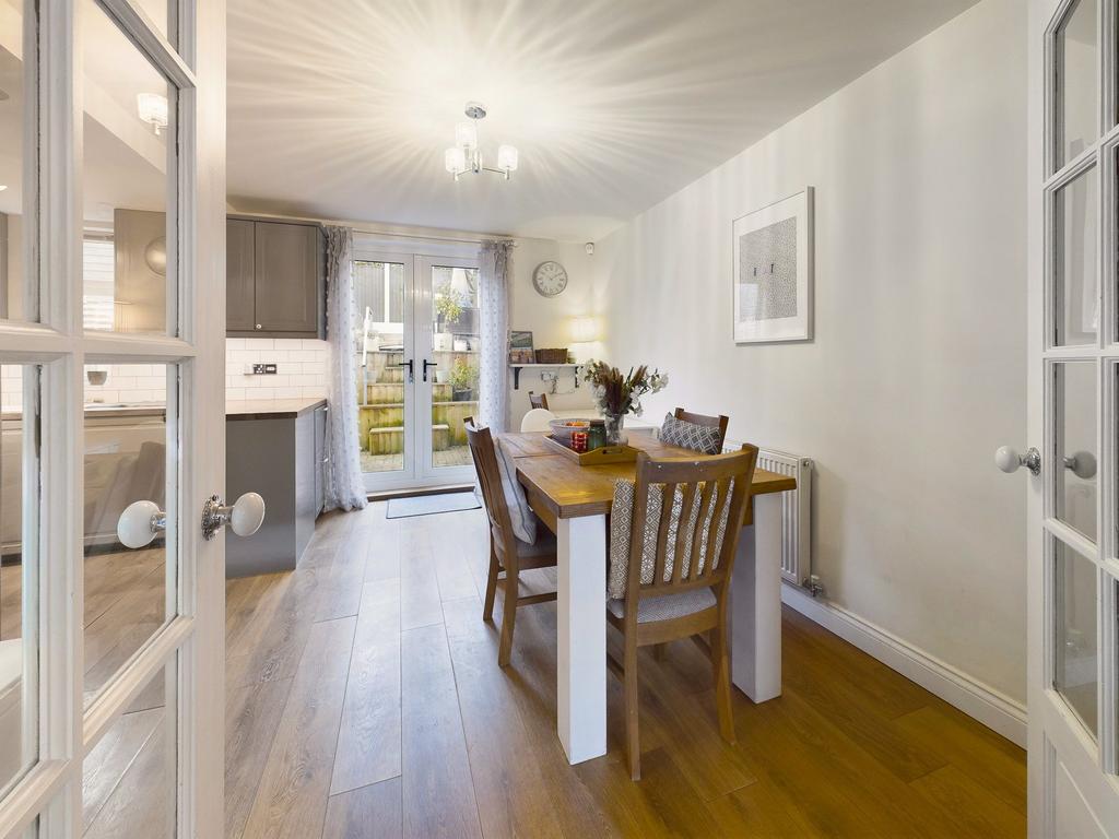 Lounge into Dining Kitchen