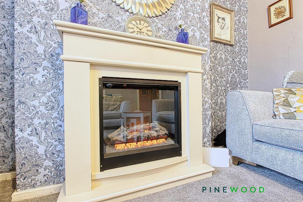 Lounge fireplace