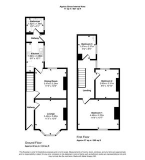 3 bedroom terraced house for sale, Grove Street, Stockton, Stockton-on-Tees, Durham, TS18 3JA