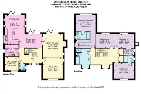 4 bedroom detached house for sale, Church Lane, The Leigh, Gloucester, Gloucestershire, GL19